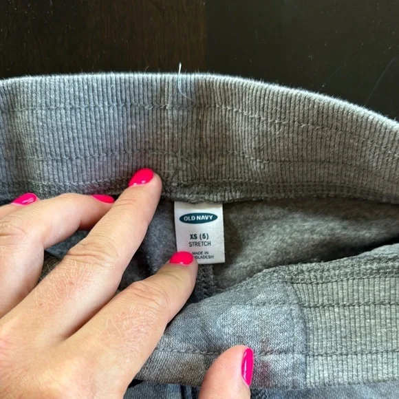 Old Navy Gray Joggers with Tapered Fit - Picture 2 of 2